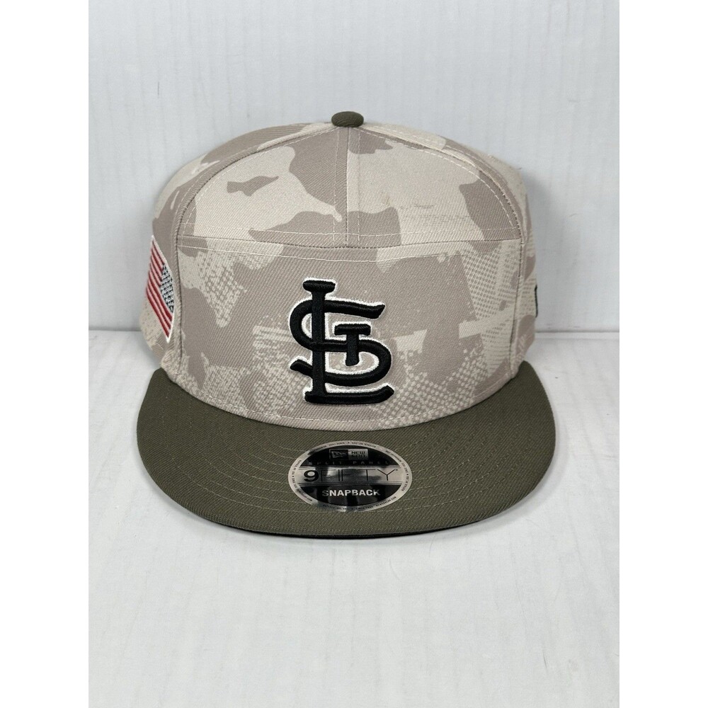 New Era St Louis Cardinals 2025 Armed Forces Day 9FIFTY Split Panel Snapback Hat